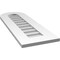 Ekena Millwork Round Top Surface Mount PVC Gable Vent: Non-Functional, w/ 3-1/2"W x 1"P Standard Frame, 12"W x 34"H GVPRT12X3401SN - alternate 2